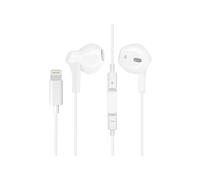 Ecouteurs Filaires iPhone Lightning Télécommande Micro Connexion Bluetooth Blanc