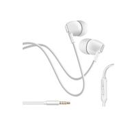 Inkax Écouteurs Filaires Jack 3,5 mm avec Microphone Intégré Blanc