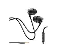 Ecouteurs Filaires Jack 3,5 mm avec Microphone Intégré Noir