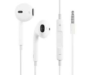 Écouteurs filaires Jack 3.5mm avec Micro et télécommande Apple Earpods Blanc