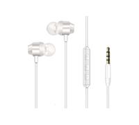 Ecouteurs Filaires Jack 3.5mm Classic CIA10 avec Micro Intégré Son Puissant Blanc