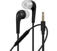 Ecouteurs Filaires Jack 3.5mm Son Clair Micro et Télécommande Câble Plat Noir