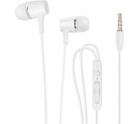 Écouteurs Filaires Jack 3.5mm Son Micro et Télécommande Câble Plat Avizar Blanc G