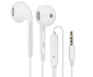 Écouteurs Filaires Jack 3.5mm Télécommande Microphone MH135 Oppo Blanc