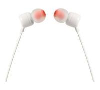 Ecouteurs filaires JBL T110 blanc avec microphone