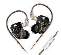 Écouteurs filaires KZ DQS HiFi - Ecouteurs intra-auriculaires semi-ouverts avec pilote dynamique, offrant une basse puissante. Doté d'un connecteur 2 broches de 3,5 mm casque intra auriculaire