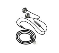 LinQ Écouteurs filaires Lightning intra-auriculaires avec microphone et boutons Argent