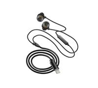 LinQ Écouteurs filaires Lightning intra-auriculaires avec micro et boutons Noir