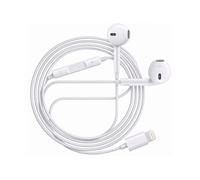 Ecouteurs Filaires Lightning pour iPhone 14 Pro avec Micro intégré Blanc