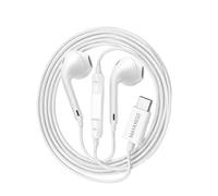 Écouteurs filaires - MAYAXESS - Galaxy Z Flip 7 - USB-C - Micro intégré - Blanc
