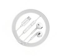 Écouteurs filaires - MAYAXESS - Pour Galaxy A34 - USB-C - Micro intégré - Blanc