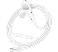 Ecouteurs filaires Mayaxess USB-C pour Galaxy S21 Ultra Blanc Blanc