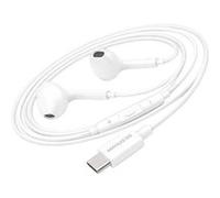 Ecouteurs filaires Mayaxess USB-C pour iPhone 16 Pro Blanc Blanc