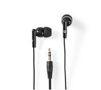 Écouteurs Filaires - NEDIS - HPWD1000BK - Noir - 3.5 mm - Intra-auriculaires - 1.20 m