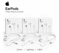 Écouteurs filaires officiels Apple EarPods avec connecteur Lightning USB-C 3,5 mm, micro et contrôle du volume pour iPhone, iPad et Mac EarPods 3.5mm