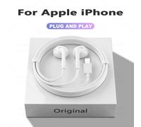Écouteurs filaires originaux pour Apple iPhone 17 16 15 14 13 12 11 Pro Max iPad, écouteurs intra-auriculaires pour Lightning USB-C 3,5 mm USB-C Earphones