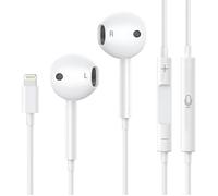 Ecouteurs filaires - PHONILLICO - Intra-auriculaires - Microphone - Contrôle du Volume - Blanc