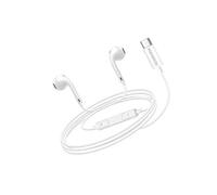Mayaxess Écouteurs Filaires pour Galaxy A56 USB-C avec Micro intégré Blanc
