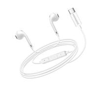 Écouteurs Filaires pour Galaxy A56 USB-C avec Micro intégré Mayaxess Blanc