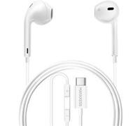 Ecouteurs Filaires pour Galaxy S25 FE USB-C avec Micro intégré Blanc