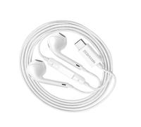 Écouteurs Filaires pour Galaxy Z Flip 4 USB-C avec Micro intégré Mayaxess Blanc