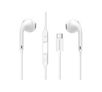Écouteurs - MAYAXESS - iPhone 17 Pro Max - USB-C - Micro intégré - Blanc