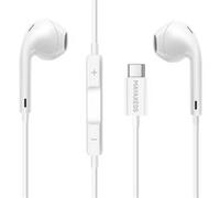 Ecouteurs Filaires pour iPhone 17 Pro Max USB-C avec Micro intégré Blanc