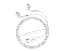 Mayaxess Écouteurs Filaires pour Pixel 9a USB-C avec Micro intégré Blanc