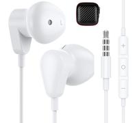 Écouteurs filaires pour Samsung Galaxy A15 A14 A13 A12 A11 A20 S9, casque filaire 3,5 mm avec micro, écouteurs stéréo HiFi pour iPhone/iPod/MP3/MP4/ordinateur/ordinateur portable/Android/enfants