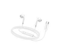 Ecouteurs Filaires pour Samsung Galaxy A54 USB-C avec Micro intégré Blanc