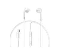 Écouteurs Filaires pour Samsung Galaxy S25 Ultra USB-C avec Micro intégré Mayaxess Blanc