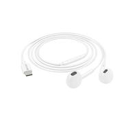 Écouteurs Filaires pour Samsung Galaxy S26 Plus USB-C avec Micro intégré, Blanc