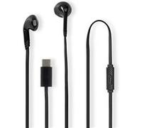 Nedis HPWD4024BK casque Avec fil Ecouteurs Appels/Musique/Sport/Au quotidien USB Type-C Noir