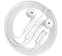 Écouteurs Filaires USB-C avec Micro intégré pour Galaxy Z Fold 5 Mayaxess Blanc Blanc