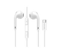 Ecouteurs Filaires USB-C avec Micro intégré pour Google Pixel 10 / 10 Pro / 10 Pro XL / 10 Pro Fold Blanc