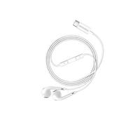 Mayaxess Écouteurs Filaires USB-C avec Micro intégré pour Honor Magic V5 Blanc