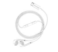 Mayaxess Écouteurs Filaires USB-C avec Micro intégré pour Honor Magic V5 Blanc