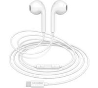 Écouteurs Filaires USB-C avec Micro intégré pour iPhone 15 Mayaxess Blanc Blanc