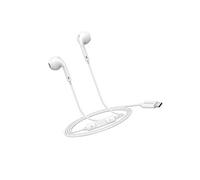Ecouteurs Filaires USB-C avec Micro intégré pour iPhone 16 / 16 Pro / 16 Pro Max / 16 Plus Blanc