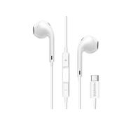 Ecouteurs Filaires USB-C avec Micro intégré pour iPhone 17 / 17 Pro / 17 Pro Max / 17 Air Blanc