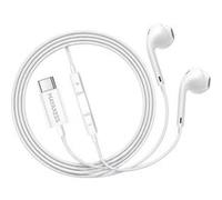 Écouteurs Filaires USB-C avec Micro intégré pour Pixel 7 Mayaxess Blanc Blanc