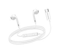 Écouteurs Filaires USB-C avec Microphone intégré pour Samsung Galaxy A55, Blanc