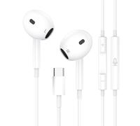 Écouteurs Filaires USB-C, Écouteurs Type-C Microphone Intégré et Contrôle du Volume Écouteurs Stéréo Hi-FI à Isolation Phonique Compatibles avec iPhone 16/15, Samsung Galaxy Pixel, Hua-wei et Xiao-mi