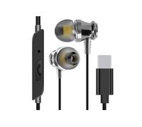 LinQ Écouteurs Filaires USB-C Intra-auriculaires avec Micro Intégrés 1.2m