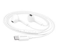 Ecouteurs filaires USB-C Mayaxess pour Galaxy S23 Blanc Blanc