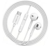 Ecouteurs Filaires USB-C Mayaxess pour Samsung Galaxy A36 avec Micro intégré Blanc Blanc
