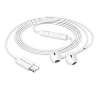 Ecouteurs filaires USB-C Mayaxess pour Xiaomi 14T Blanc Blanc