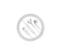 Mayaxess Écouteurs Filaires USB-C pour Galaxy A35 avec Microphone intégré Blanc