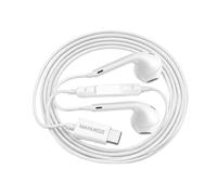 Écouteurs Filaires USB-C pour Galaxy Z Flip 5 avec Microphone intégré Mayaxess Blanc
