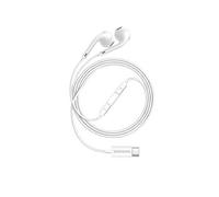 Mayaxess Écouteurs Filaires USB-C avec Micro intégré pour Honor 400 Blanc